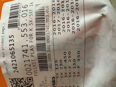 KTM Full Plastic Kit