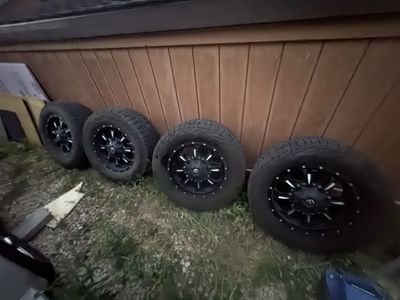 20 in fuel wheel with tires 8x180