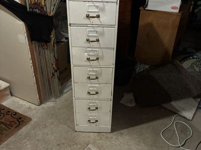 Heavy Metal vintage Industrial Cabinet