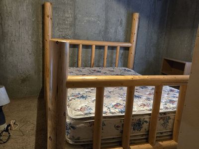 Log bed frame - Queen