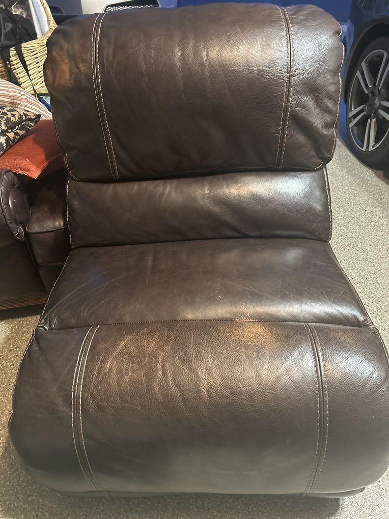 Genuine Leather Sectional Piece