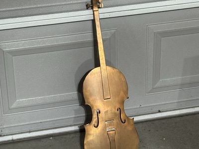 Unique Metal Violin Decorative Art Piece