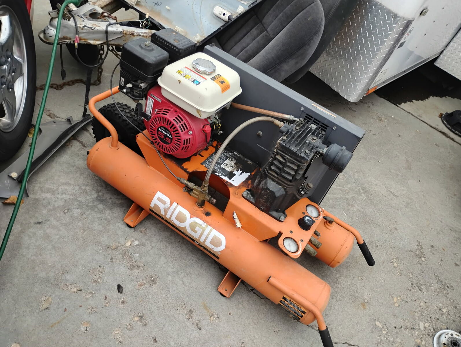 Ridgid Air Compressor wheel barrel style