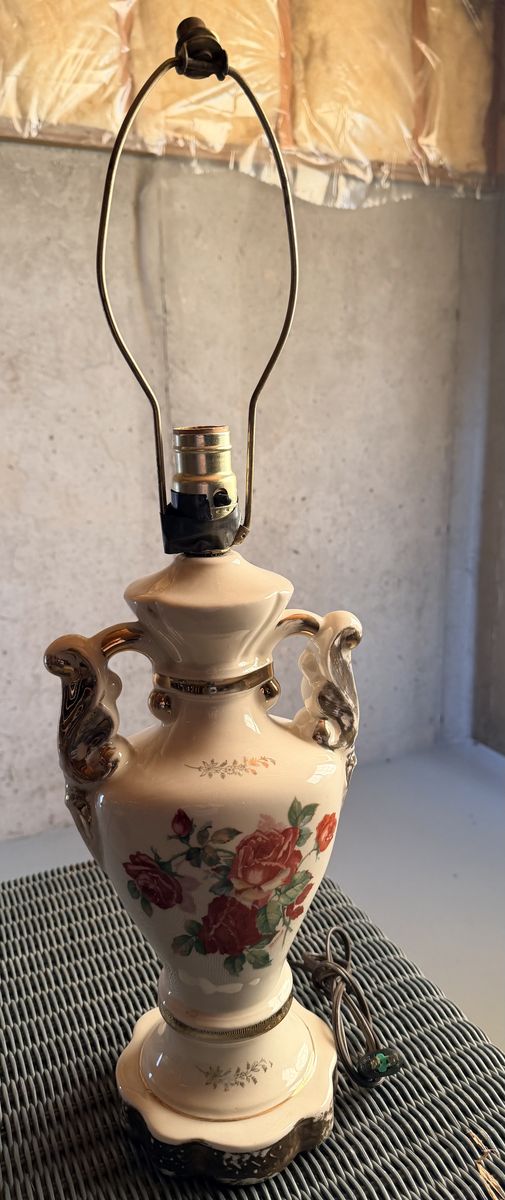 Vintage Victorian Style Boudoir Table Lamp