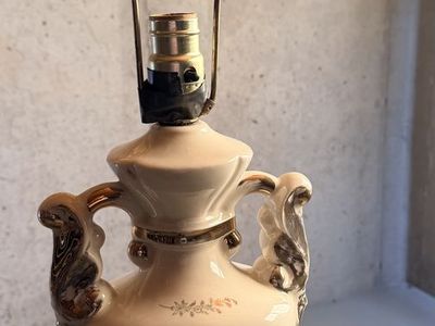 Vintage Victorian Style Boudoir Table Lamp