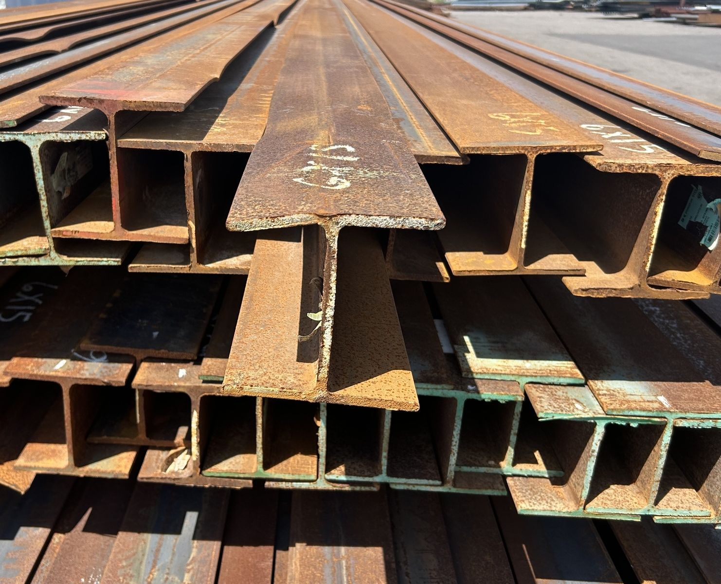 Bargain Priced Beams!! Surplus Steel Wide Flange Beam 6" x 15# x40'  lengths - $419.95 each