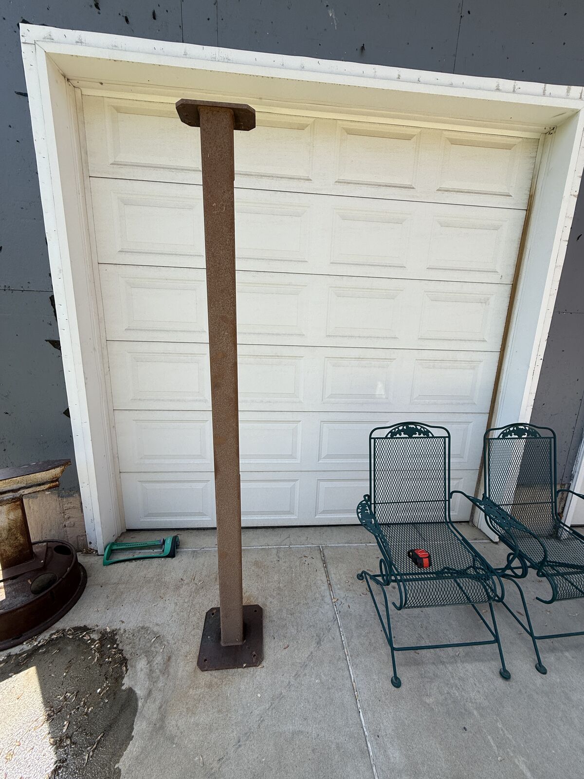 4 x 4 x 3/16 x 87” tall steel columns