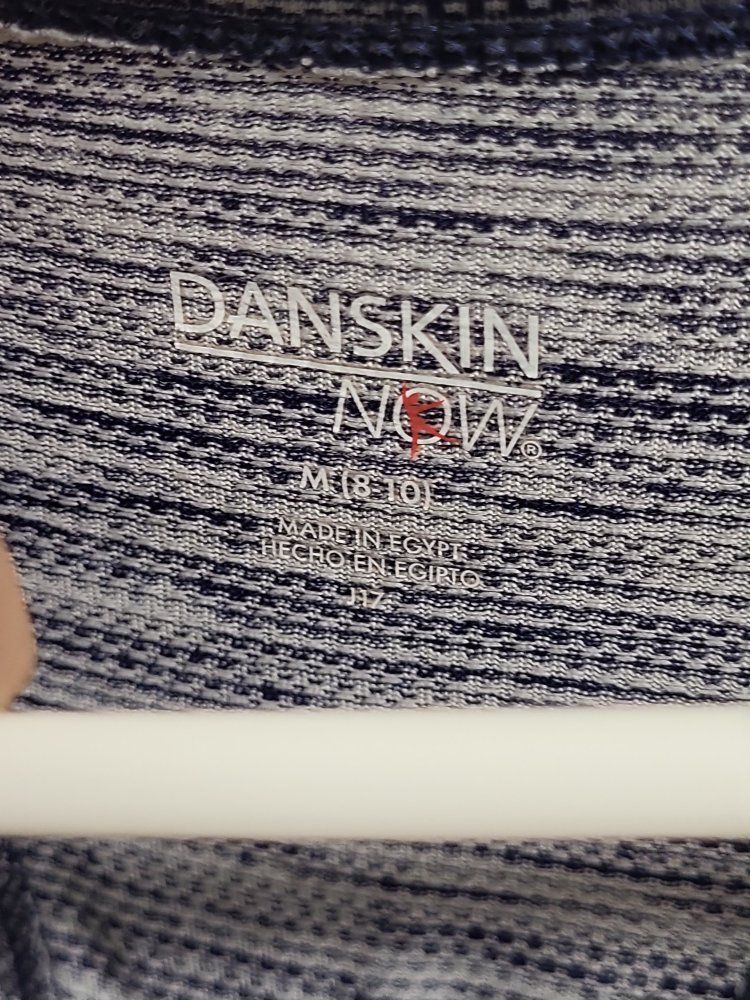 Danskin Now Women's Athletic Racerback Tank Top - Blue Space Dye - Size M (8-10)