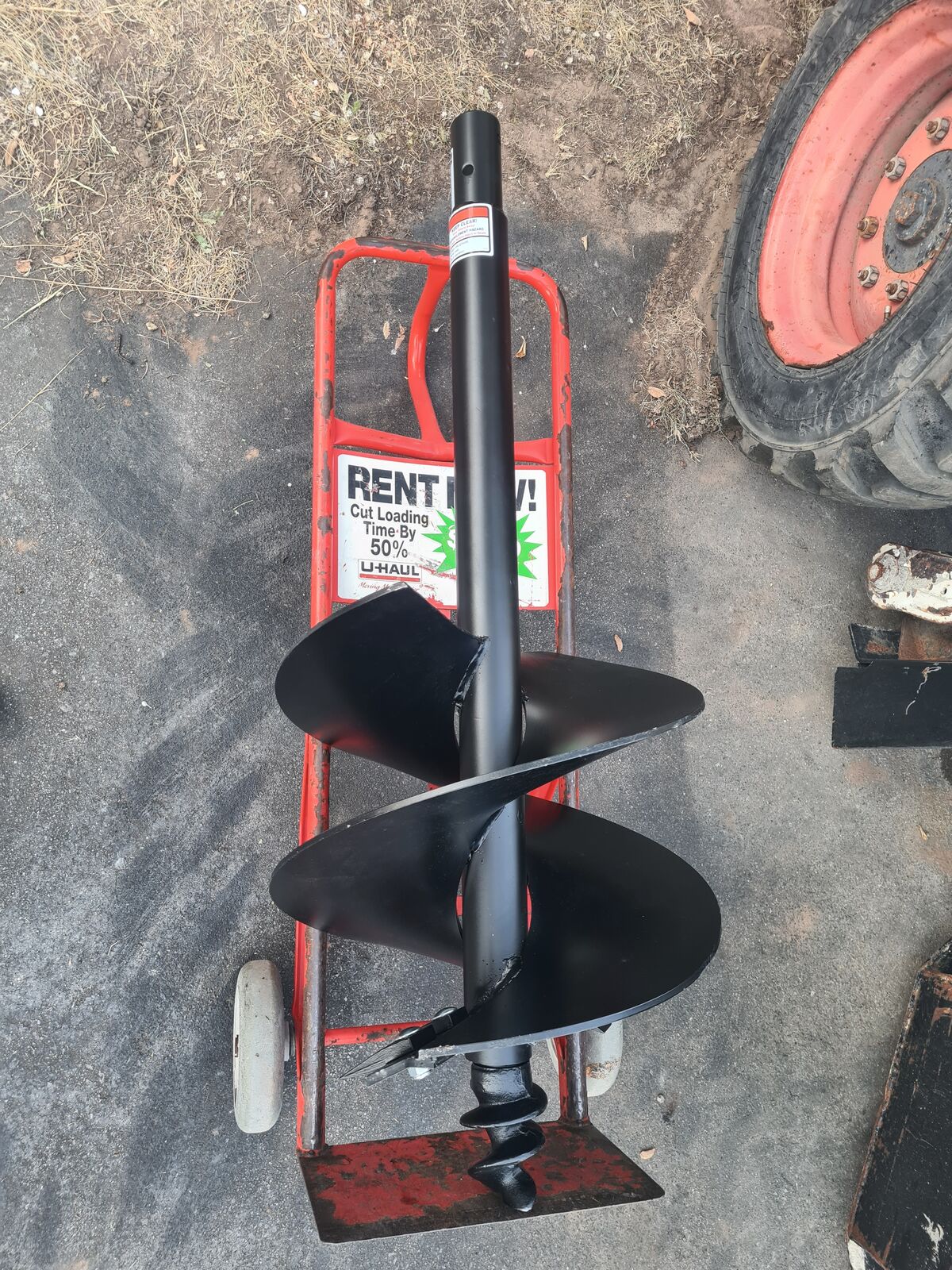 18" HD auger bit 2" round shaft tractor PTO