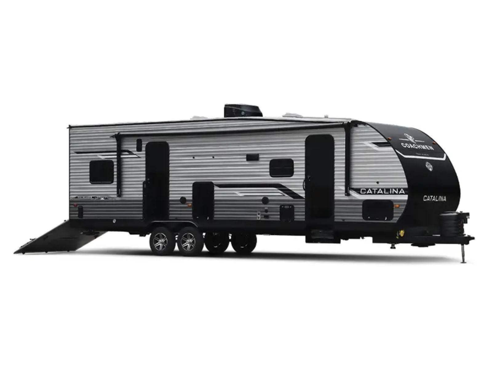 2026 Coachmen RV Catalina Trail Blazer 26TH Toy Hauler Travel Trailer Front Bedroom|Walk-Thru Bath