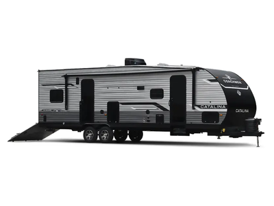 2026 Coachmen RV Catalina Trail Blazer 26TH Toy Hauler Travel Trailer Front Bedroom|Walk-Thru Bath