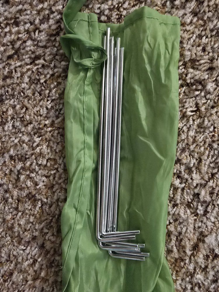 Tent Stakes Set with Green Carry Bag - Camping & Outdoors Equipment