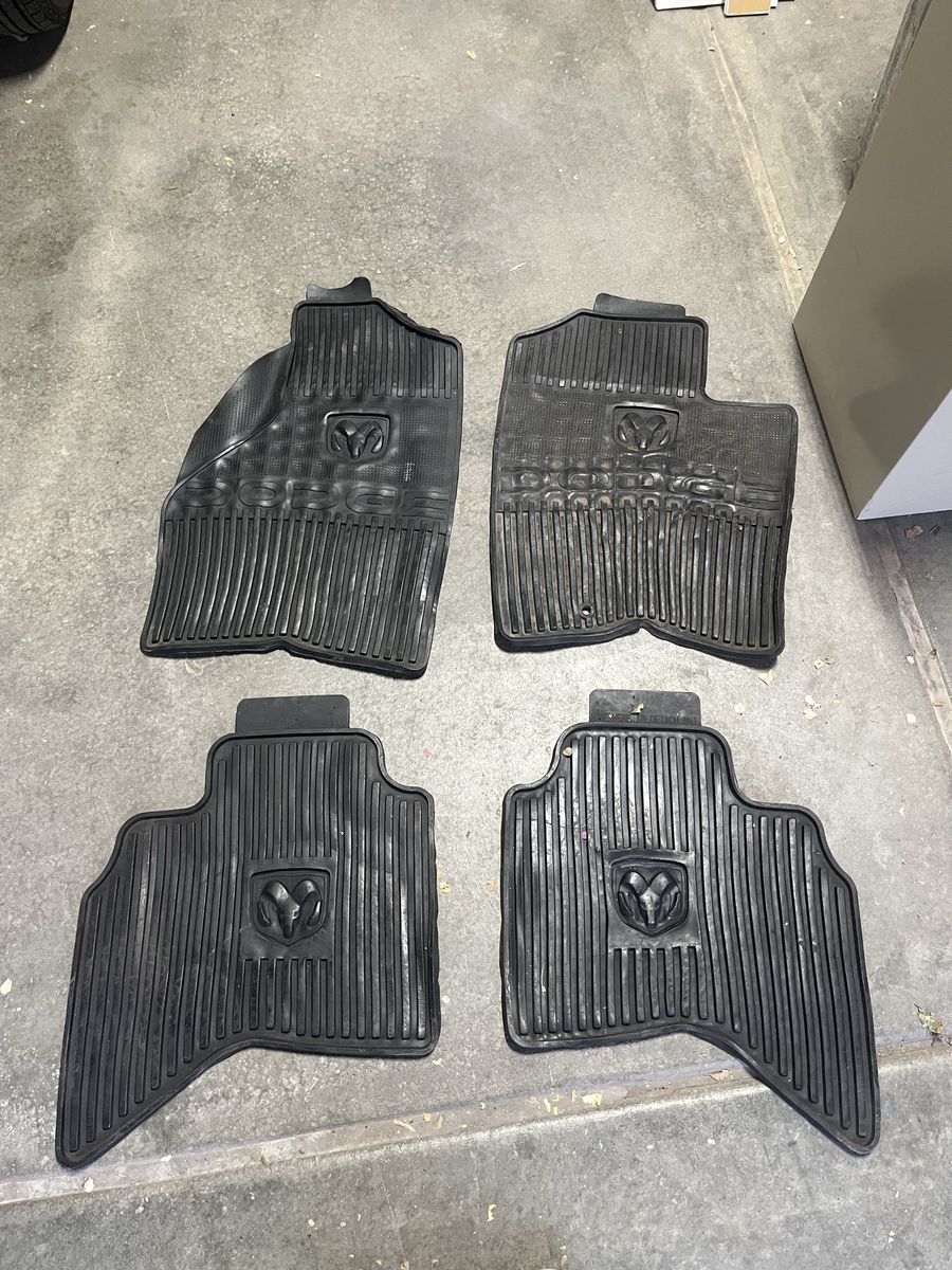 Dodge Ram Black Rubber All-Weather Floor Mats - Set of 4