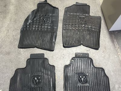 Dodge Ram Black Rubber All-Weather Floor Mats - Set of 4