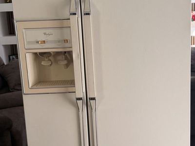 Whirlpool Side-by-Side Refrigerator with Water & Ice Dispenser - Almond / Bisque
