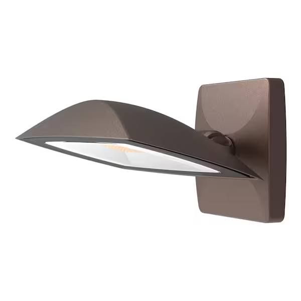 NEW ARFL 250-Watt Equivalent, 5000-Lumens, Integrated LED, Arch Wall Flood Light, Bronze