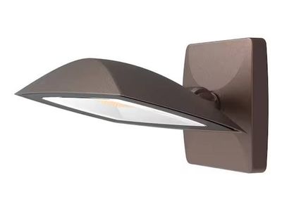NEW ARFL 250-Watt Equivalent, 5000-Lumens, Integrated LED, Arch Wall Flood Light, Bronze