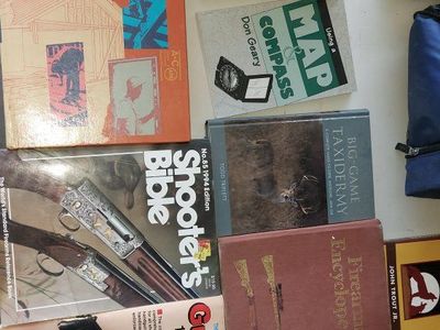 Lot of 10+ Outdoor & Hobby Books: Hunting, Shooting, Black Powder, Navigation, Taxidermy