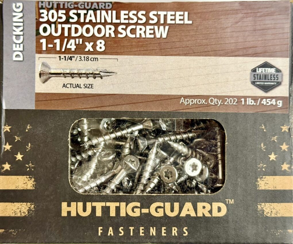 100+ Lbs of Stainless Steel Screws #8 X 1-1/4