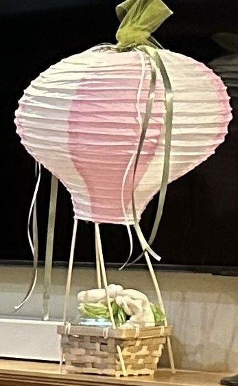 8 Sets Hot Air Balloons Decorations 11.8'' Paper Lanterns Woven Baskets $25