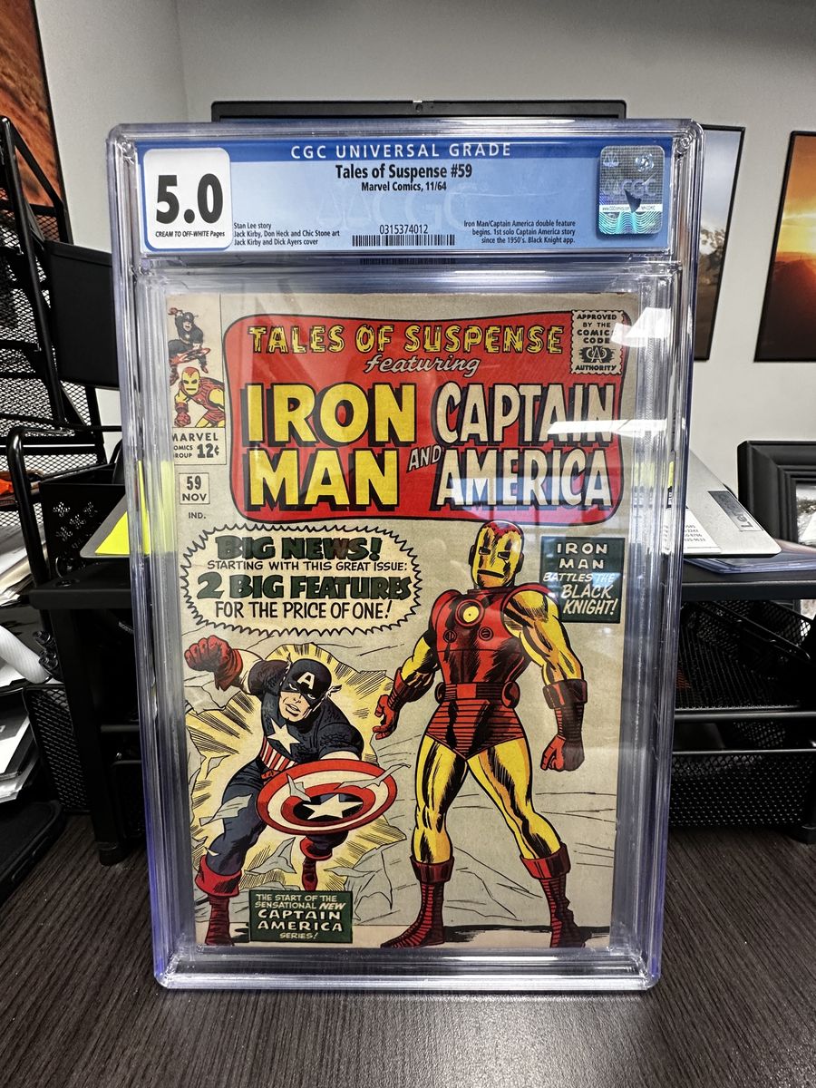 **$360 OBO** Tales of Suspense #59 CGC 5.0 - Marvel Comics 11/64 - 1st Solo Captain America Story Since 1950s