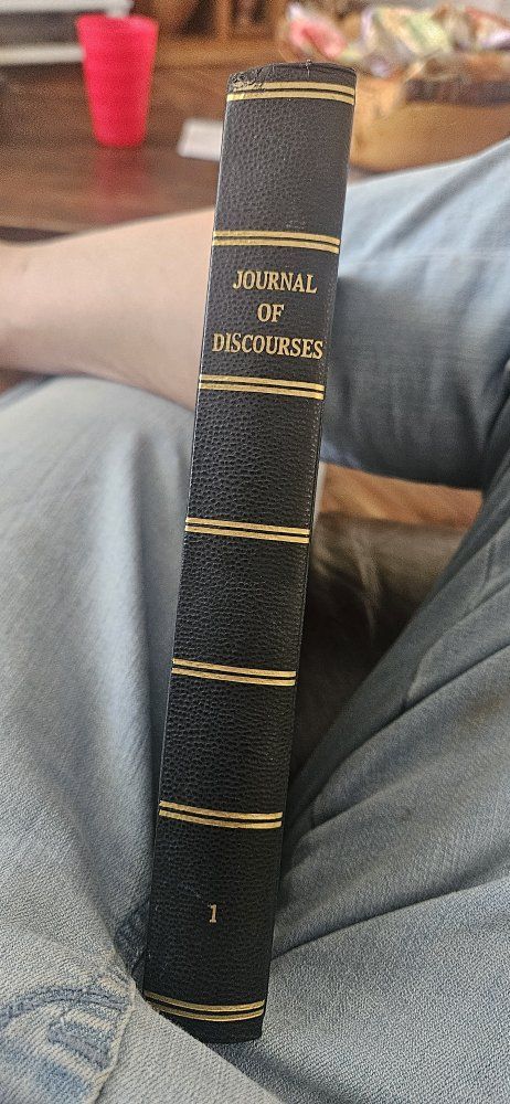 Journal of Discourses Volume 1 Leather Bound Hardcover Book
