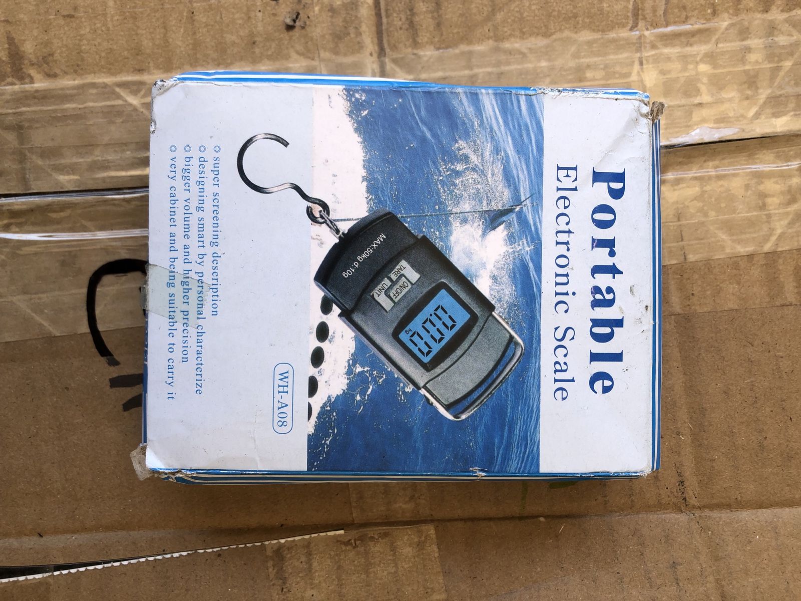 Portable Electronic Scale Digital Luggage Weight Hook Scale WH-A08 Max 50kg/110lb