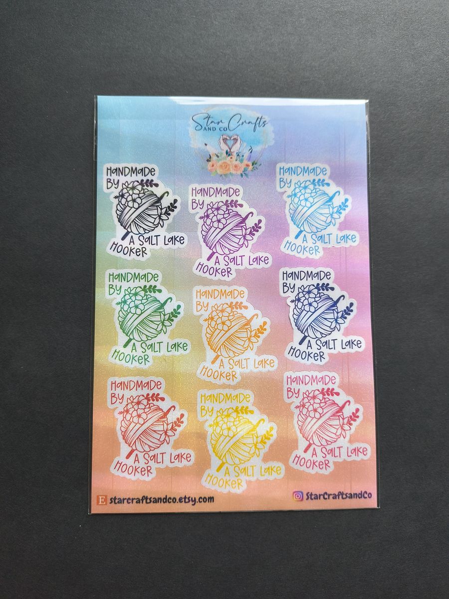 Crochet & Embroidery Sticker Sheets