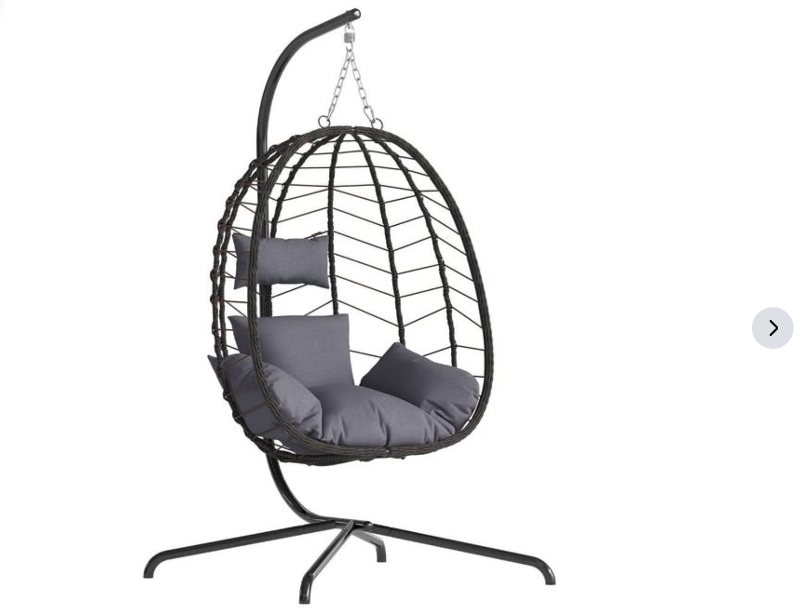 New in Box Egg Chair with Stand, Wicker Hanging Chair, Hammock Swing Chair, 350LBS Capacity