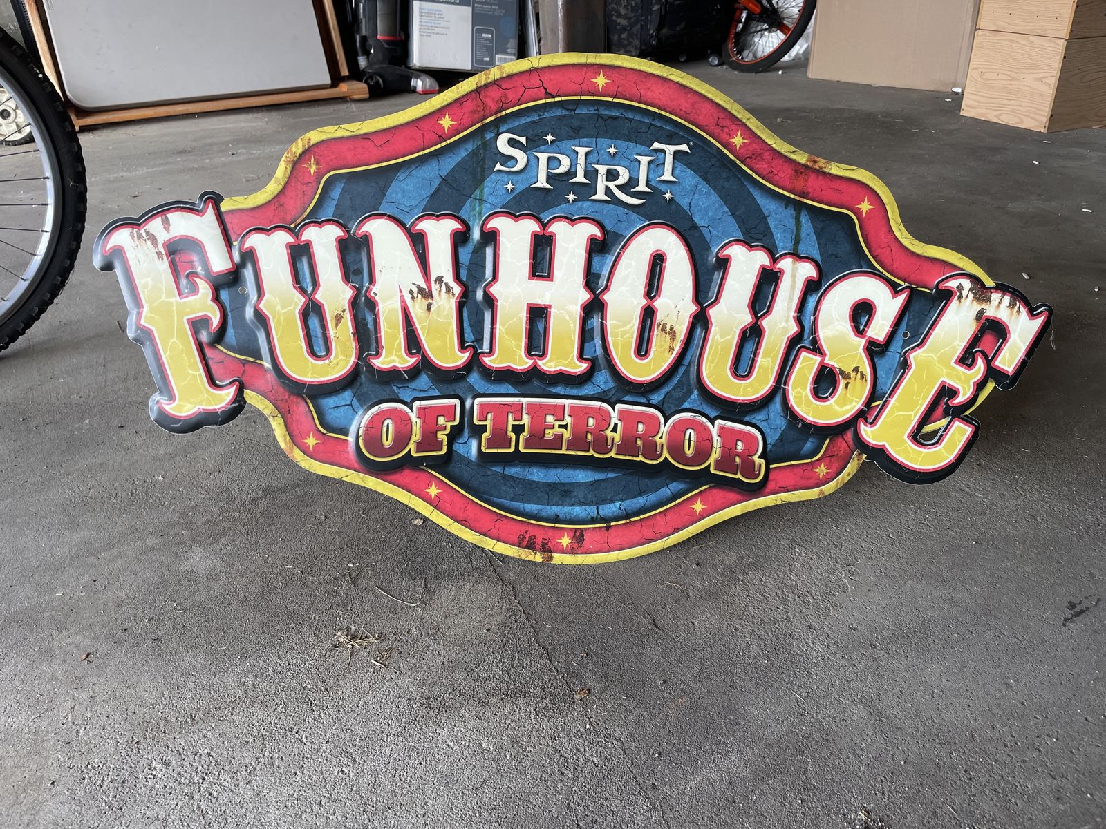 Metal Spirit Funhouse Of Territ Sign