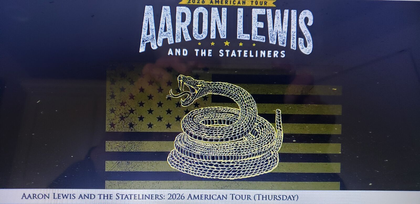 Aaron Lewis and the Stateliners (Thursday) March 12 Peppermill Concert Hall
