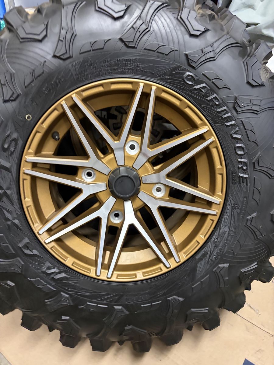 Maxxis Carnivore 31x10.00R15 Tires Mounted on KRX 1000 Wheels