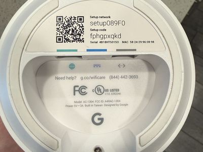Google Wifi Router and Point Set Models AC-1304 and H2D