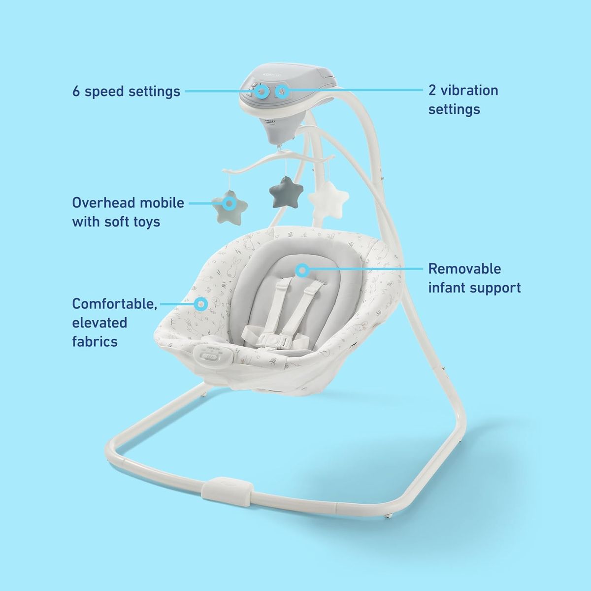 Graco Simple Sway Baby Swing - Abbington