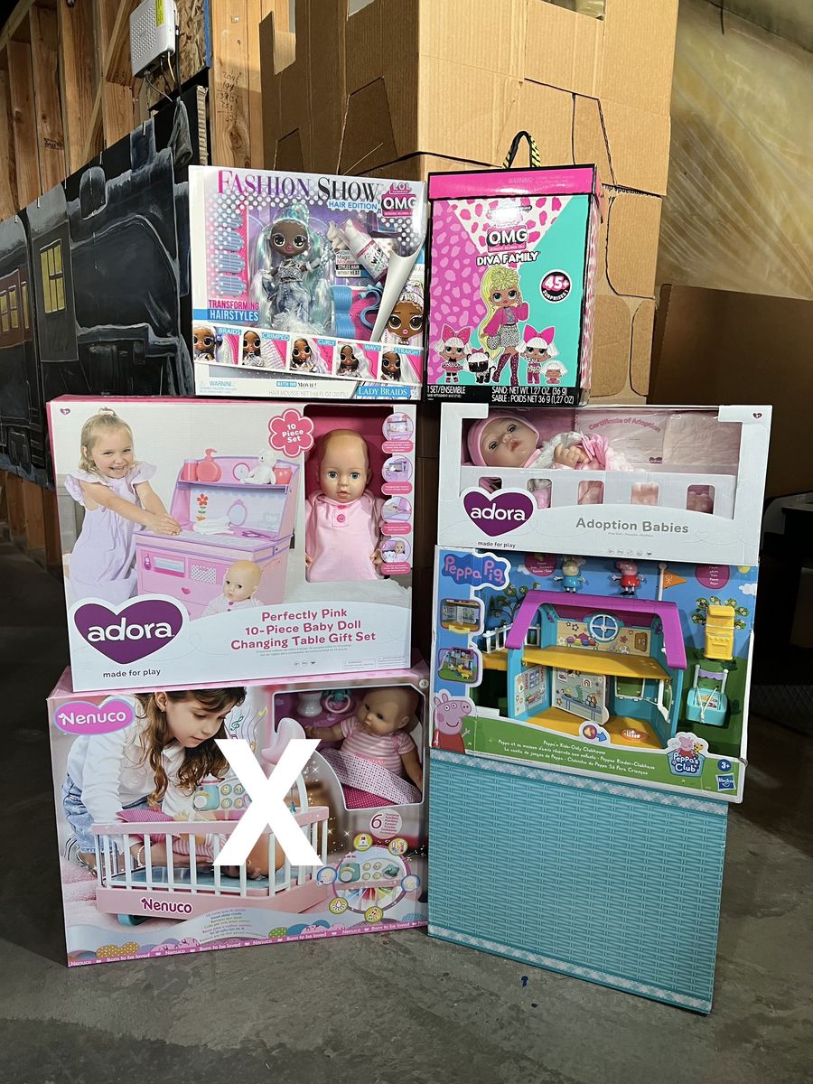 NEW: Baby Dolls, Kindi Kids, Peppa Pig, LOL Toys