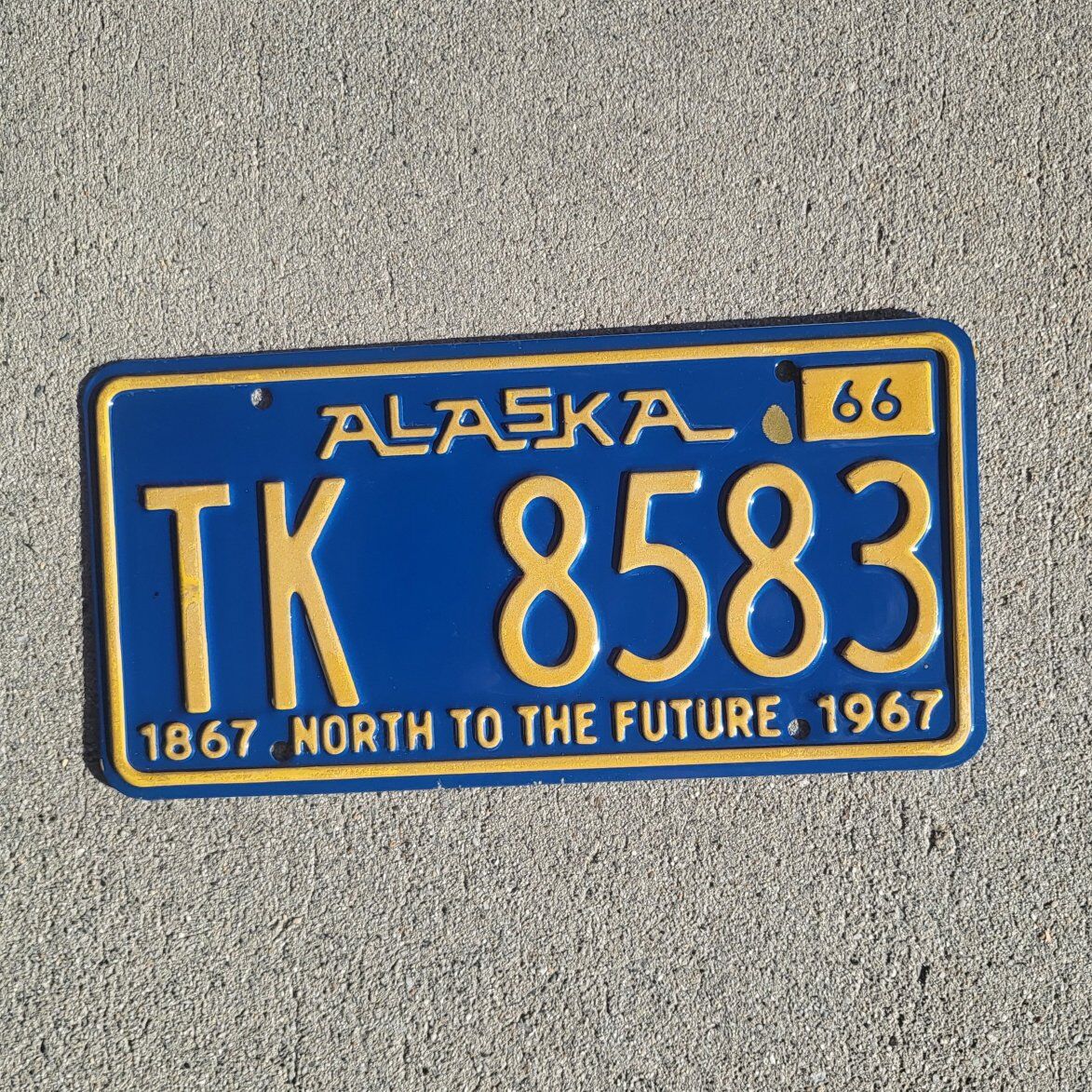1966 Alaska license plate