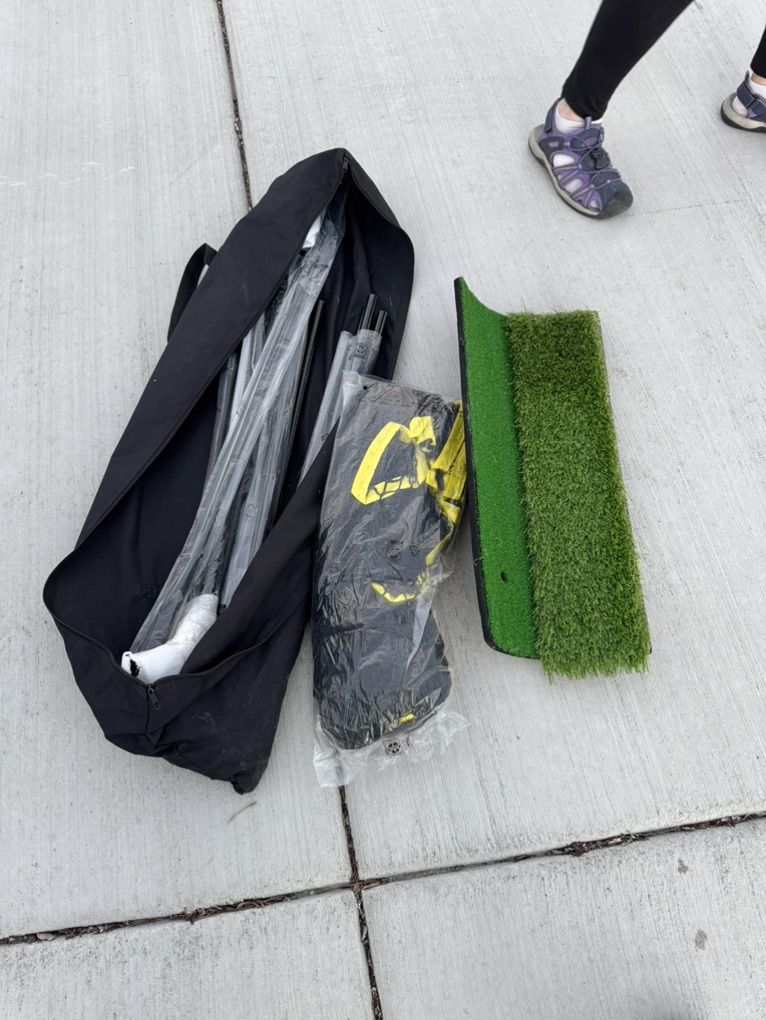 Golf Practice Net With Hitting Mat