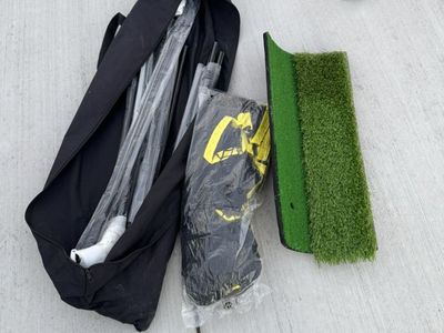 Golf Practice Net With Hitting Mat