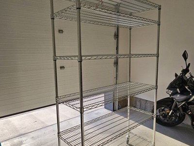 5 tier rolling shelving rack