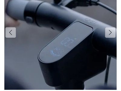 Black electric scooter