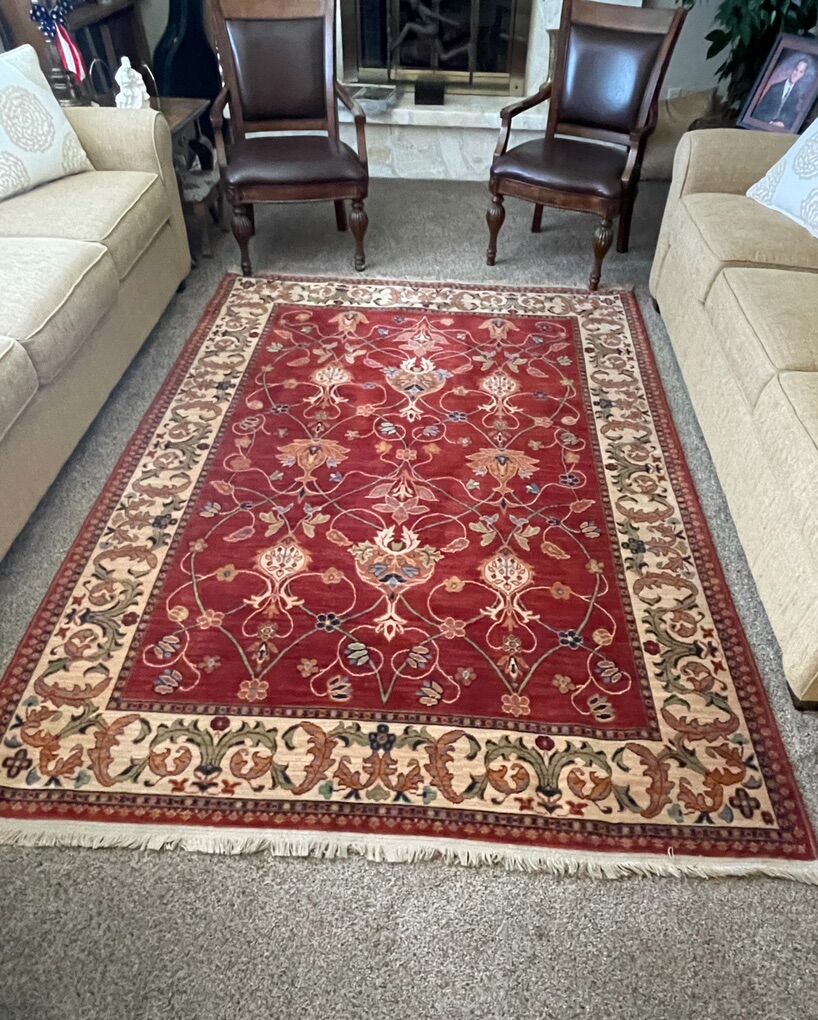 English Manor, William Morris Red Rug