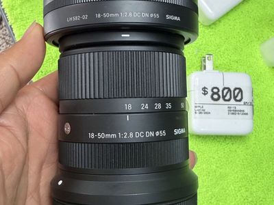 Canon R100, sigma 18-50 rf mount