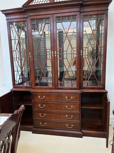 Dining Table and Chairs plus China Cabinet - Century Furniture | Solid Cherry
