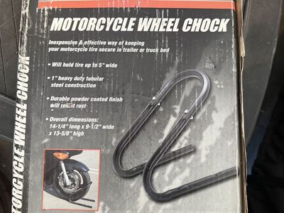 Motorcycle wheel chock