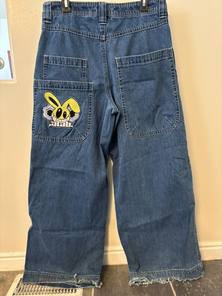 A.LAB Mega Rave Dark Blue Jeans Mens Size 32