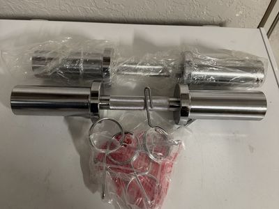 Pair of Olympic dumbbell handles