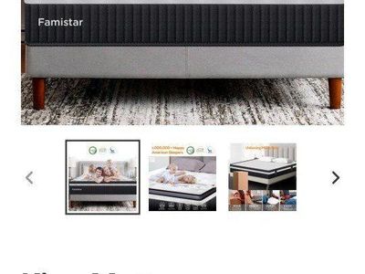 14" King Hybrid Memory Foam Mattress in a Box