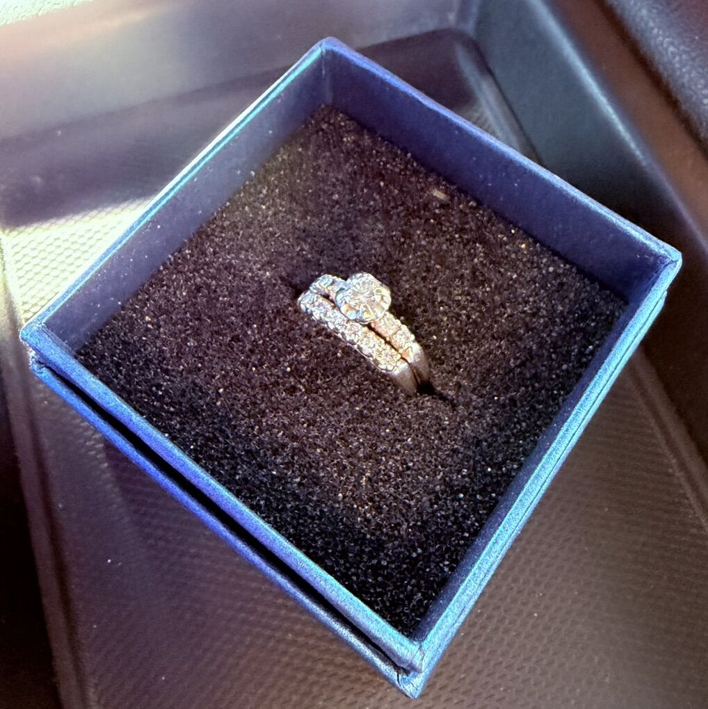 1 Carat Diamond Wedding Set