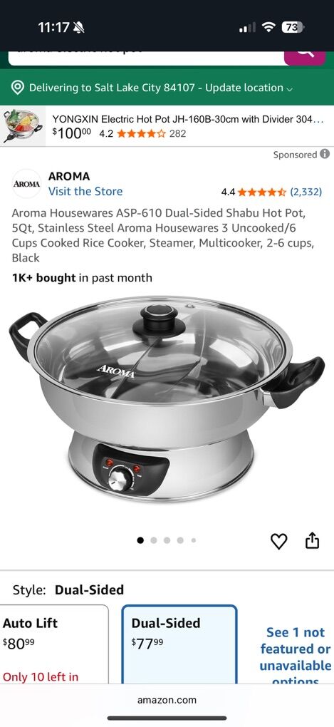 Aroma Stainless Steel Hot Pot Shabu-shabu New
