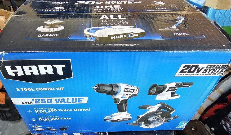 New Hart 3 tool combo kit